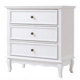 Wholesale White 3 Drawer Dresser for Bedroom, Wide Chest of Drawers
