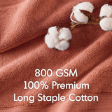 Antibacterial Spa-Like 8-Piece Bathroom Towel Set, Coral