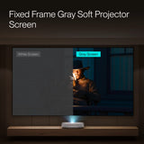 100''-200'' CineContrast Fixed Frame Soft Gray Screen