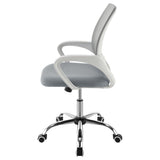 Felton Upholstered Adjustable Home Office Desk Chair Grey