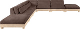 Turin - Chenille Fabric Upholstered Modular Sectional - Brown