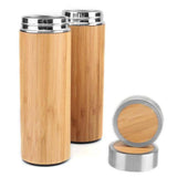 Bamboo Travel Mug With Tea Infuser Stainless Steel