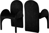 Summer Contemporary Dining Arm Chair Set of 2 - Luxurious Upholstery, Durable Steel Frame Design