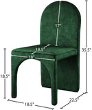 Summer Luxurious Contemporary Dining Chairs - Stylish Set of 2 with Durable Steel Frame