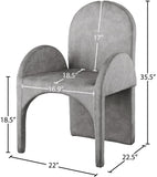 Summer Contemporary Dining Arm Chair Set of 2 - Luxurious Upholstery, Durable Steel Frame Design
