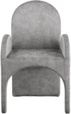 Summer Contemporary Dining Arm Chair Set of 2 - Luxurious Upholstery, Durable Steel Frame Design