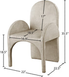 Summer Contemporary Dining Arm Chair Set of 2 - Luxurious Upholstery, Durable Steel Frame Design