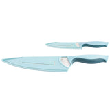 Spice by Tia Mowry 6-Piece Cutlery Set w/ Cutting Board, Stainless Steel Knives and Sheaths