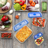 Moss & Stone 3-Piece Glass Food Storage Container Set