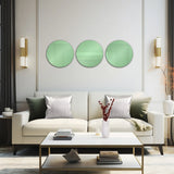 Balducci Round Emerald Green Mirror Small