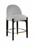Torino - Counter Stool With Brushed Black Base