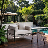 Portofino - Resilient Water Repellent Fabric Upholstered Outdoor Patio Chair