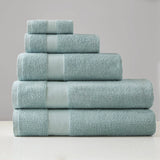 500GSM Turkish Cotton Quick Dry Plush Towel Set, Seafoam