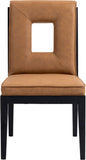 Gwendolyn - Faux Leather Dining Side Chair With Black Frame (Set of 2)