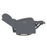 3-in-1 Swivel Glider Power Recliner Chair, Grey