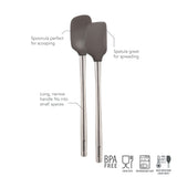 Flex-Core® Mini Spatula + Spoonula with Stainless Steel Handle