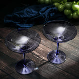Champagne Coupes 12oz by The Wine Savant - (2, Lavender)