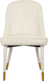 Belle Velvet Dining Chair Set - Luxurious Contemporary Design with Gold-Tipped Legs and Comfort