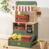 ROBUD Wooden Grocery Store Playset - Starlight Makrket Stall