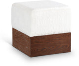 Havre - Ottoman / Stool With Brown Base