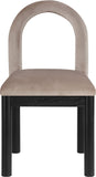 Conrad - Velvet Dining Chair With Black Legs