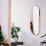 Dante Stainless Steel Rose Gold Capsule Mirror