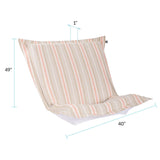 Indoor/Outdoor Puff Scroll Chair Dune Terra Cover Only
