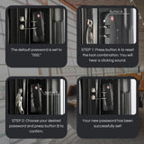 Wine Bottle Suitcase Aluminum | Holds 12 Standard 750 ML Bottles (26 IN)