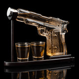 Gifts for Men Dad, 9 Oz Whiskey Gun Decanter Set
