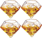 Set of 4 Diamond Whiskey & Wine Glasses 10oz