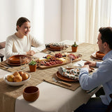 Eco Living Jute Table Placemat, Plain Jute, Set of 6, 18x12"