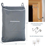 Door Hanging Laundry Bag - Grey - L