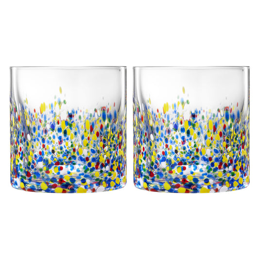 Large Confetti DOF Glasses – Set of 2- 11oz