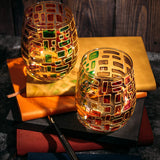 Renaissance Stained Glass Windows, (Stemless Wine Glasses)