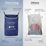 Door Hanging Laundry Bag - Navy blue with Printed DYPH - XL