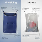 Door Hanging Laundry Bag - Navy - L