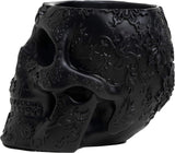 Skull Makeup Brush Holder, Pen Holder, Vanity, Desk (Black)
