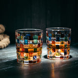 The Wine Savant Artisanal Hand Painted Stained Glass
