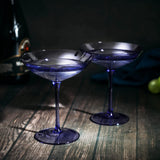 Champagne Coupes 12oz by The Wine Savant - (2, Lavender)