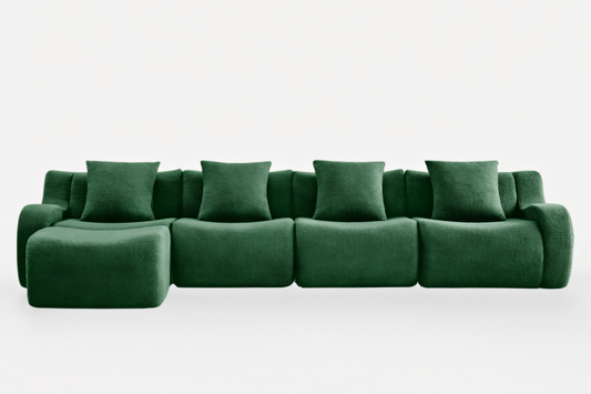 ROMA 148" 4-Seater Sofa with 1 Ottoman