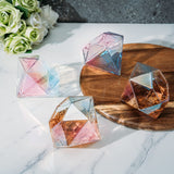 Set of 4 Diamond Whiskey & Wine Glasses 10oz (Iridescent)