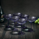 Lavender Champagne Coupes 12oz Set of 6
