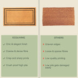 Beige Coir Doormat with Border - 17x30"