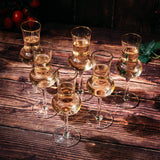 The Wine Savant Crystal Set of 6 Grappa Glasses 3oz