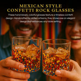 Large Confetti DOF Glasses – Set of 2- 11oz