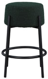 Avalon Contemporary Counter Stool with Matte Black Iron Frame – Stylish Addition for Modern Homes