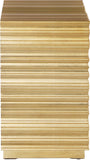 Golda Gold Leaf Side Table - Chic Hand-Carved Starburst Design for Modern Décor, 24" W x 16" D x 26" H