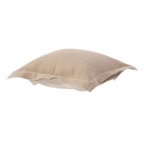 Puff Ottoman Cushion Linen Slub Natural -Cushion and Cover Only