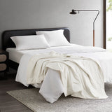 Jersey Knit Cool Touch Down Alternative Throw, Ivory