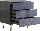 Starburst Contemporary Side Table with Acrylic Legs and Gold Tips for Stylish Storage Solutions